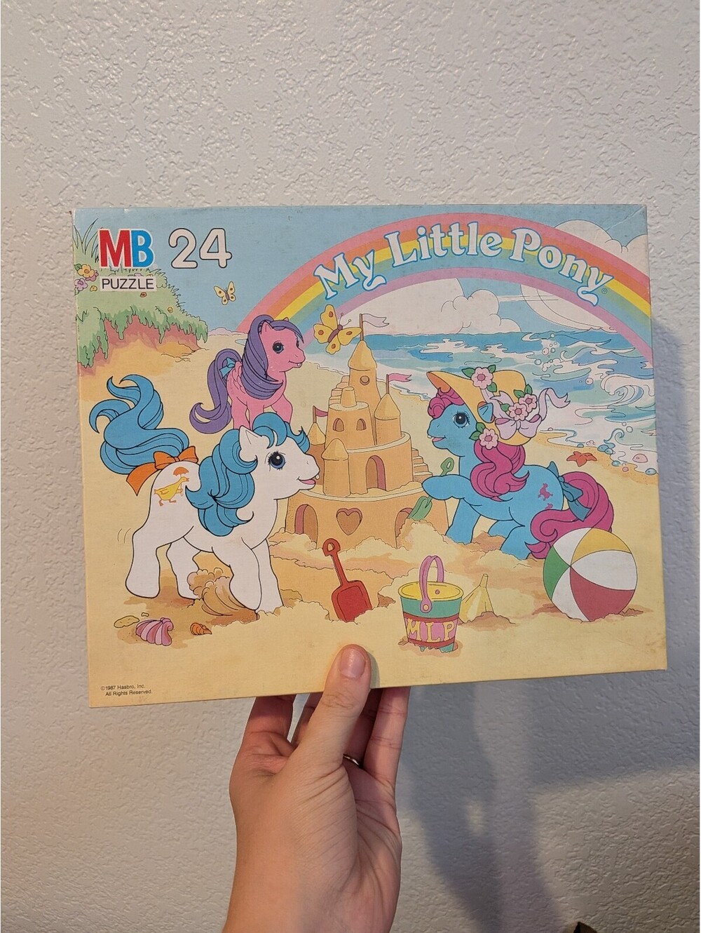 Vintage 1987 My Little Pony 24 Piece Milton Bradley Puzzle Hasbro